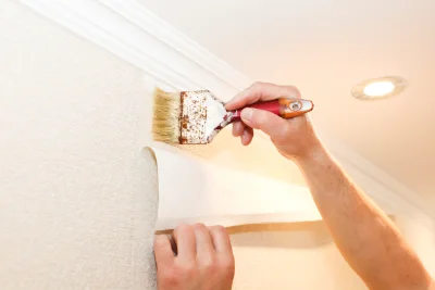 Pose de papier peint à Thélod — revêtements muraux et toiles de verre
